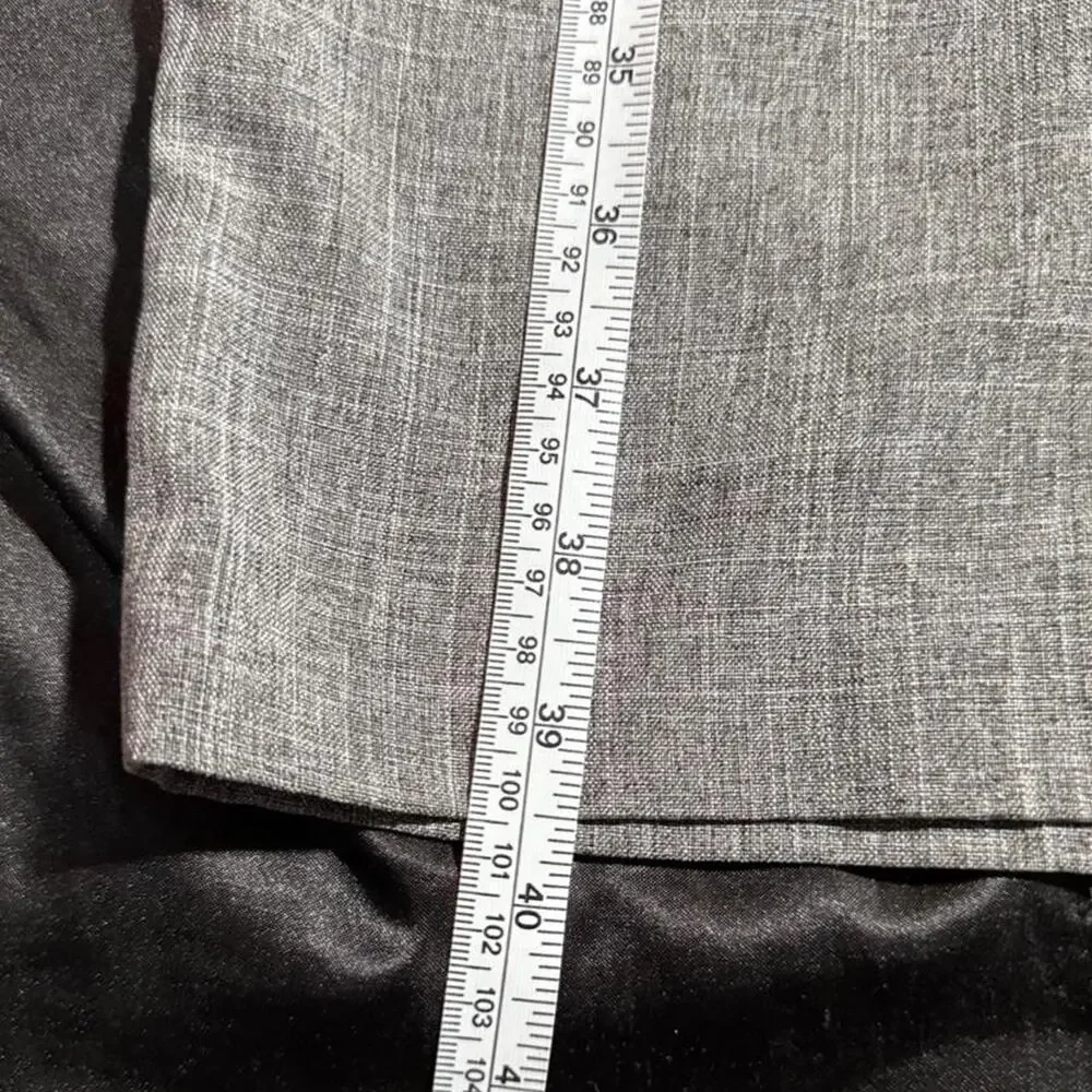 H&M gray linen blend pants